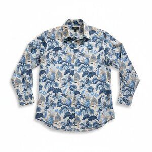 Linen Floral Button-Down Shirt (SKU#1143)